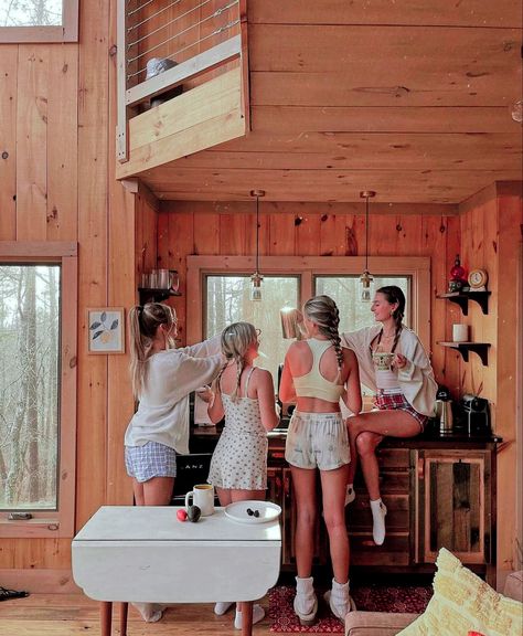 Three Girls, Fall Aesthetic, Cozy Fall, The Kitchen, Cabin, Instagram