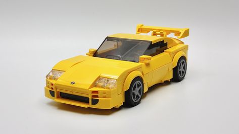 Toyota Supra MK4 yellow | 360 pieces LEGO MOC | barneius | Flickr Lego Car Moc, Lego Coast Guard, Lego Vehicles, Supra Mk4, Lego Speed Champions, Toyota Supra Mk4, Lego Mocs, Lego Creative, Lego Builder