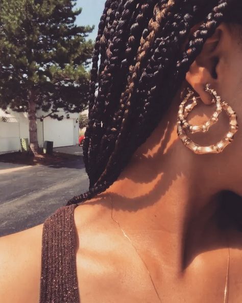 Bamboo Earrings Aesthetic, Earring Combos, 16 Aesthetic, Steve Lacy, Earrings Aesthetic, Bamboo Earrings, Gold Hoops, Bling Bling, Ear Piercings