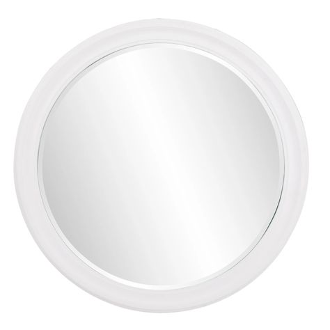 "The George Mirror features a rich matte white lacquer finish. The Round frame is made from wood and is accented with grooves for added depth and character. For more added detail the mirror features a one inch bevel. Its Transitional style makes this mirror a favorite for bringing some flair to your decor. This simple yet stunning piece would be a great addition to any room. It is a perfect focal point for an entryway, bathroom, bedroom or any room in your home. D-rings are affixed to the back o Entryway Mirror, Entryway Bathroom, D Rings, Round Frame, One Inch, Bathroom Bedroom, Round Mirrors, Transitional Style, The Mirror