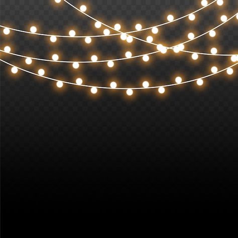 Christmas lights isolated on transparent... | Premium Vector #Freepik #vector #string-lights #decorative-lights #christmas-lamp #fairy-lights Fairy Lights Illustration, Imp Art, Christmas Lights Background, Christmas Night Light, Caricature Wedding, White Christmas Lights, Colorful Lamps, Banner Christmas, Birthday Background Images