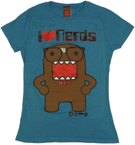 I ♥ NERDS Domo-kun T-shirt  (spendmoneyonline.net) Domo Shirt, I Heart Nerds, Domo Kun, Silly Clothes, Nerd Herd, Scene Outfits, Scene Fashion, Scene Kids, Scene Emo