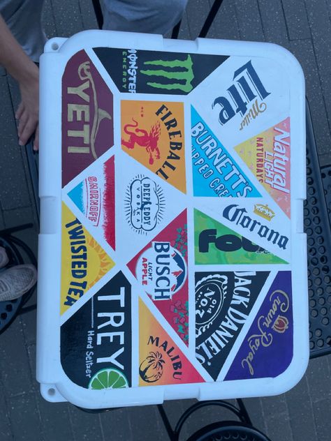 Sae Formal Cooler, Painted Frat Cooler Ideas, Frat Formal Coolers Funny, Chicago Frat Cooler, Fraternity Coolers Ideas, Frat Painted Cooler, Nashville Cooler Formal, Fraternity Formal Coolers, Formal Cooler Ideas Fraternity