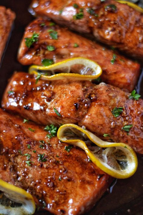 Browned Butter Teriyaki Salmon Recipe - Coop Can Cook Grilled Teriyaki Salmon, Coop Can Cook, Teriyaki Glazed Salmon, Easy Salmon Recipe, Hibachi Recipes, Salmon Teriyaki, Baked Teriyaki Salmon, Salmon Teriyaki Recipe, Salmon Glaze Recipes