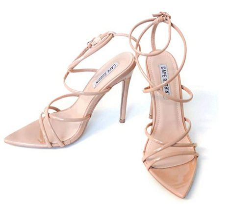 Blue High Heel Shoes, High Heels For Women, Blue High Heels, Strappy High Heels, Stunning Shoes, Heels For Women, Open Toe Shoes, Womens Shoes High Heels, Nude Heels