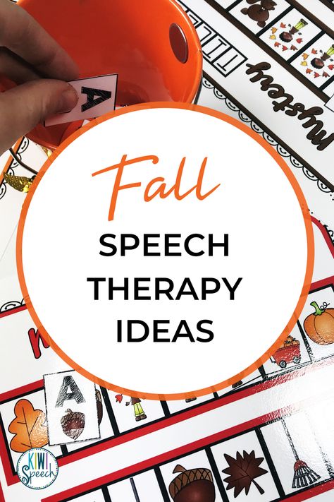 If you're looking for speech therapy activities to keep your students engaged this fall, check out the Kiwi Speech TpT store for various fall/ autumn speech and language ideas. Find interactive articulation activities, open-ended speech therapy games, language activities, and more. | Kiwi Speech Fall Speech Therapy, Speech And Language Activities, Speech Lessons, Fall Classroom Activities, Fall Classroom, School Speech Therapy, Speech Therapy Games, Speech Language Activities, Articulation Activities