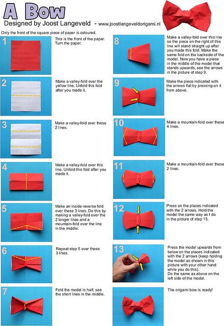 DIY Origami Bow Doctor Who Crafts, Craft Origami, Origami Architecture, Origami Ball, Origami Boat, Origami Bookmark, Door Decs, Origami Bag, Origami Dragon