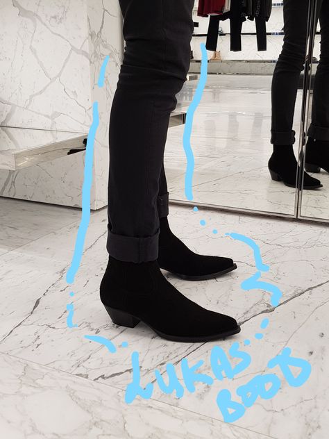 Saint Laurent Boots Men, Wyatt Boots, Pointed Chelsea Boots, Chelsea Boots Men Outfit, Boots Men Outfit, Saint Laurent Boots, All Black Fashion, Boot Style, Chelsea Boots Men