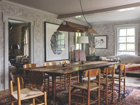 See Inside the Connecticut Farmhouse That Serves as a Laboratory for This Husband-and-Wife Design Team Hendricks Churchill, New England Farmhouse, Building A Garage, Farmhouse Renovation, American Farmhouse, True Homes, Interior Design Firm, Built Environment, Interior Design Firms