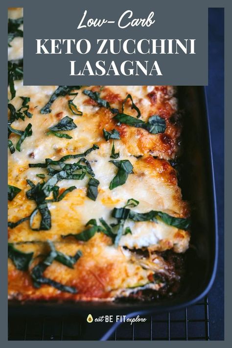 Low-Carb Keto Zucchini Lasagna Keto Zucchini Lasagna, Low Carb Zucchini Lasagna, Low Carb Lasagna, Gluten Free Lasagna, Keto Zucchini, Lasagna Ingredients, Keto Lasagna, Zucchini Lasagna, Easy Eat