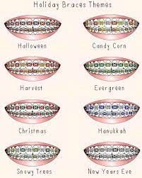 holiday braces theme colours! Braces Colors For Christmas, Good Braces Colors, Braces Colors Combinations, Green Braces, Cute Braces Colors, Cute Braces, Braces Colors, Halloween Candy Corn, Snowy Trees