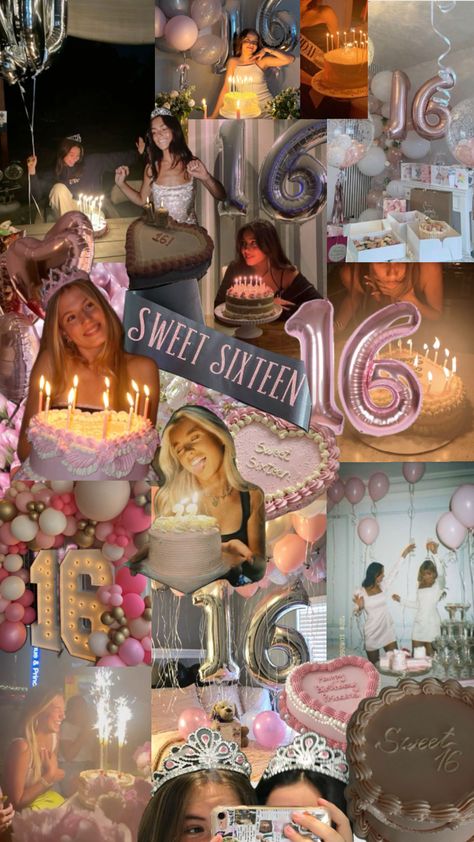 16th #sweetsixteen #sweet16 16 Birthday Decorations Sweet 16, Sweet 16 Vintage Theme, 15 B Day Party Ideas, Sweet 16 Traditions Ideas, Sweet 16 Wallpaper Aesthetic, Non Girly Sweet 16 Party, Sweet 16 List, 16 Bday Decorations, Birthday 16 Ideas