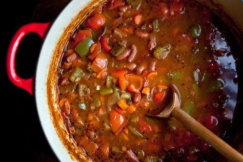 Red Bean Stew Recipe - NYT Cooking Hungarian Gulyas, Vegetable Goulash, Waterzooi Recipe, Cooking Cheap, Skillet Chili, Vegetarian Skillet, Soak Beans, Beans Stew, Hungarian Goulash