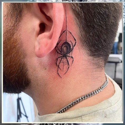 Looking for some inspiration for neck tattoos for men? Check out these 6 trendy ideas and tips to help you choose the perfect design. From minimalist to bold, find the perfect neck tattoo that suits your style. Explore different designs and get ready to make a statement with your new ink! Tattoo Behind Ear Men, Small Ear Tattoos, Ear Tattoos For Men, Cartilage Tattoo, Ear Lobe Tattoo, Behind The Neck Tattoos, Tattoos For Men Unique, Tattoos Ear, Neck Tattoos For Men