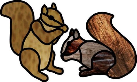 Stained Glass Squirrel, Suncatcher Patterns, Squirrel Pattern, Animal Outline, Glass Painting Patterns, Painted Glass Bottles, Stained Glass Patterns Free, Stained Glass Ornaments, Stained Glass Window Hanging