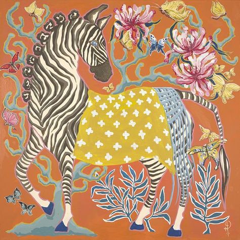 Artist Update: Paige Gemmel Chinoiserie Artwork, Zebra Art, Fu Dog, Woman Cave, Etsy Art Prints, Art Et Illustration, Art And Illustration, Etsy Art, Bathroom Organisation