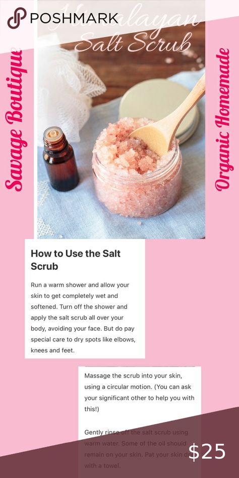 PINK HIMALAYAN SALT BODY SCRUB 4oz Pink Himalayan Salt Scrub, Lush Recipes, Bath Scrubs, Salt Body Scrub, Lemon Oil, Salt Scrub, Brighten Skin, Himalayan Pink Salt, Pink Salt