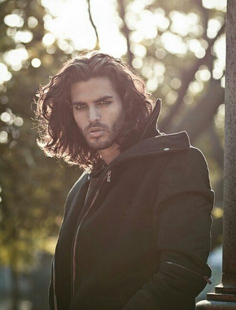 could it be? Fenrir in human form? he's very wild and wolf looking Man With Long Hair, Black Dagger Brotherhood, Long Hair Styles Men, Good Looking Men, Male Beauty, Character Inspiration, Mens Hairstyles, Beautiful People, Eye Candy