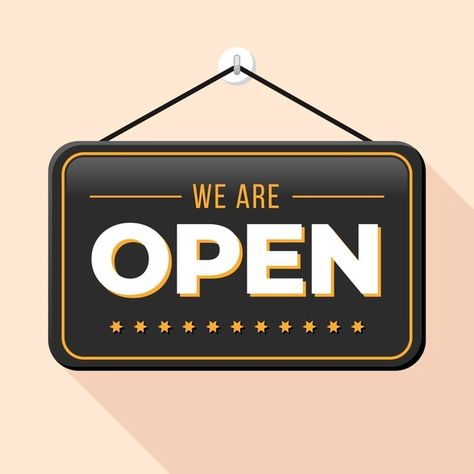 We Are Open For Business Signs, Close Order Design, Open For Business Image, We Are Open For Business Posts, We Are Open Poster, Open Order Design, Open Signage, Open For Business Sign, We're Open Sign