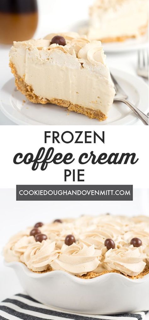 Coffee Pudding, Whipped Cream Pie, Homemade Cold Brew Coffee, Cool Whip Desserts, Summer Potluck, Pie Pops, Frozen Coffee, Savory Pies, Frozen Pie