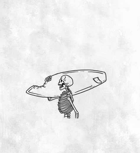 Skeleton On Surfboard Tattoo, Small Surfing Tattoos, Surfer Sleeve Tattoo, Pin Art Tattoo, Fine Line Skateboard Tattoo, Skeleton Surfer Tattoo, Clapboard Tattoo, Surfing Skeleton Tattoo, Surf Tattoo Ideas Men