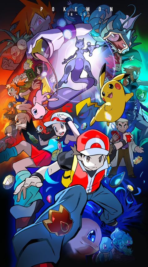 Pokemon Fire Red, Pokemon Movie, Pokemon Trainer Red, Pokemon Firered, Pokemon Mew, Pokemon Backgrounds, Mega Pokemon, Cool Pokemon Wallpapers, Pokemon Manga