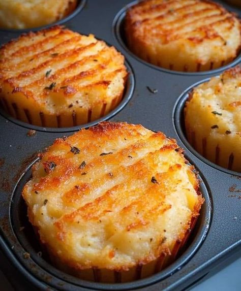 Bariatric New Recipes | Mashed Potato Muffins - Don't LOSE this recipe | Facebook Potato Muffins Recipe, Mashed Potato Pancakes, Potato Muffins, Tin Recipes, Instant Mashed Potatoes, Potato Bites, Potato Recipes Side Dishes, Making Mashed Potatoes, Muffin Tin Recipes