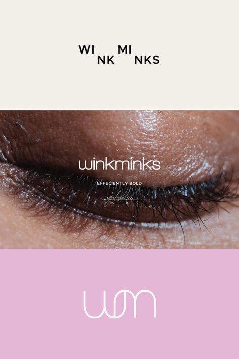 We designed these logo variations for an eyelash beauty brand, Wink Minks–a brand helping women boost their confidence quickly and easily with high-quality, affordable lashes. If you're looking for a brand for your women-owned business, be sure to view our website, you won’t want to miss out on our 2024 services!  [Graphic Design, Branding, Brand Guidelines] Makeup Brand Design, Lashes Branding, Lashes Logo Design, Beauty Graphic Design, Beauty Brand Identity, Lash Branding, Lash Logo Design, Lash Brand, Lash Design