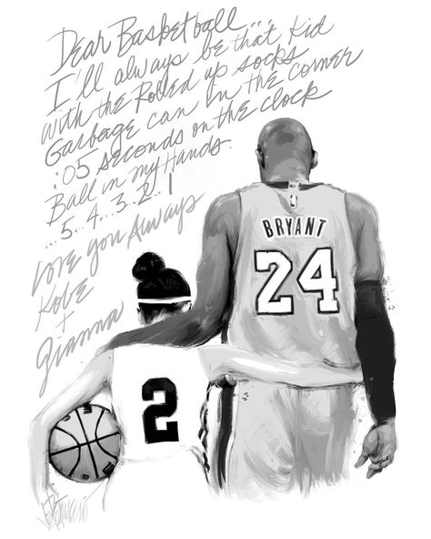 Joe Petruccio on Instagram: “I was reading Kobe’s story, “Dear Basketball” today and thought the ending of it was so profound. I’ve seen the animated film and read the…” Dear Basketball Kobe, Kobe Brayant, Basketball Kobe, Cool Basketball Wallpapers, Dear Basketball, Kobe Bryant Daughters, Kobe Bryant Quotes, Kobe Bryant 8, Kobe Bryant Family