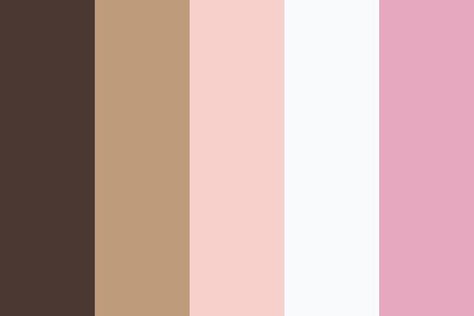 Brown And Pink Pallete Color, Strawberry Chocolate Color Palette, Brown Pink Color Palette, Pink Brown Color Palette, Brown And Pink Color Palette, Pink And Brown Color Palette, Rose Color Palette, Pink Colour Palette, Regal Rose