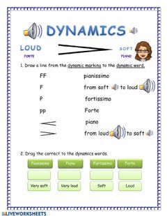 Dynamics, crescendo and decrescendo Language: English Grade/level: 3rd Grade School subject: Music Main content: Music Other contents: Dynamics Music, Rhythm Worksheets, Instrument Families, Music Math, Singing Techniques, Elementary Music Classroom, Music Worksheets, Notes Online, Elementary Activities