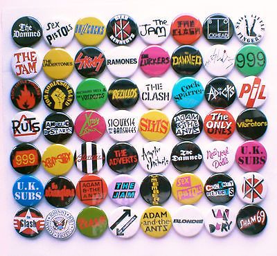 70's Punk New Wave Band Collection - 56 Badges inc The Damned, The Clash etc | eBay New Wave Outfits, Band Badges, New Wave Aesthetic, Punks 70s, Punk Badges, 70s Punk, Punk Pins, 70s Aesthetic, Punk Aesthetic