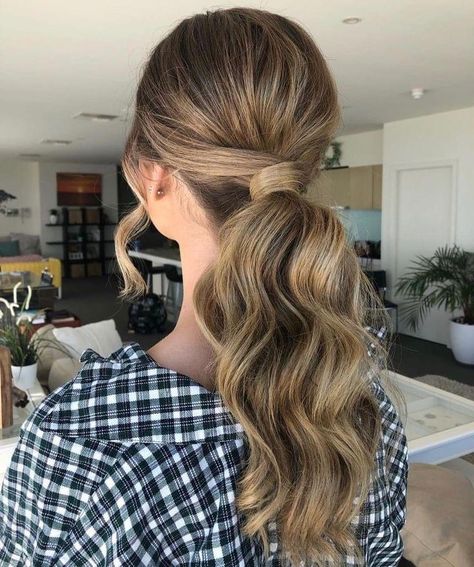 Cute Ponytail Ideas, Low Pony Hairstyles, Prom Hair Up, Wedding Ponytail, Cute Ponytail, Ponytail Ideas, Cute Ponytail Hairstyles, Low Ponytail Hairstyles, Tail Hairstyle