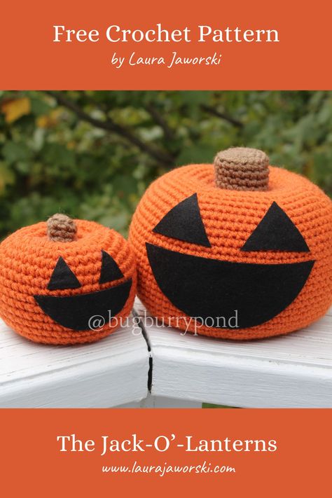 The Happy Jack-O'-Lantern Free Crochet Pattern by Laura Jaworski (@bugburrypond) 🎃 Crochet Gnomes Pattern Free, Lantern Pattern, Crocheted Items, Halloween Crochet Patterns, Christmas Wall Hangings, Step By Step Crochet, Crochet Amigurumi Free, Gnome Patterns, Crochet Tutorials