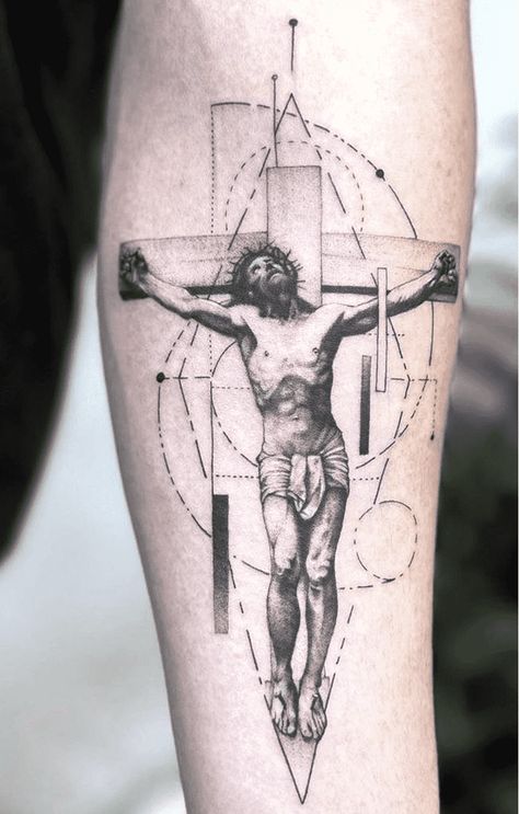 Oscar Akermo, Jesus Tattoo Sleeve, Unique Christian Tattoos, Saint Tattoo, Jesus Tattoo Design, Catholic Tattoos, Biblical Tattoos, Bible Tattoos, Christian Sleeve Tattoo