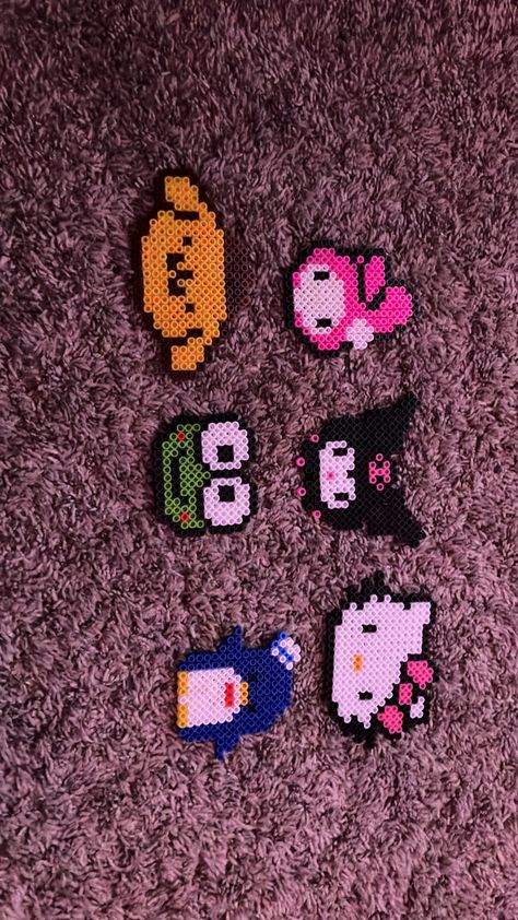 Melty Bead Designs, Melt Beads Patterns, Hamma Beads Ideas, Easy Perler Bead Patterns, Pixel Beads, Melty Bead Patterns, Pearl Beads Pattern, Easy Perler Beads Ideas, Hello Kitty Crafts