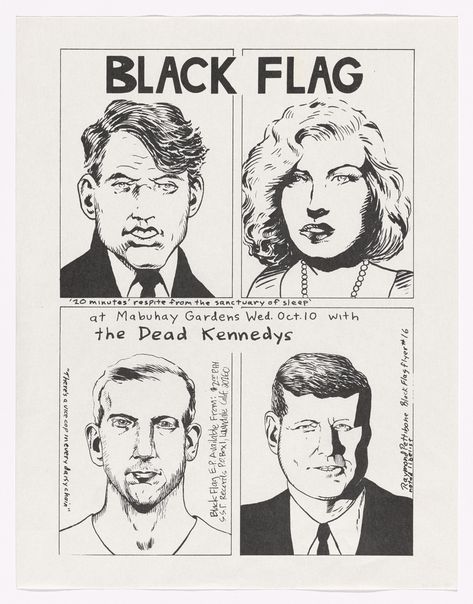 Black Flag Poster, Raymond Pettibon, Dead Kennedys, Retro Comic Book, Vintage Poster Design, Sonic Youth, Film Clips, Film Studies, Video Artist