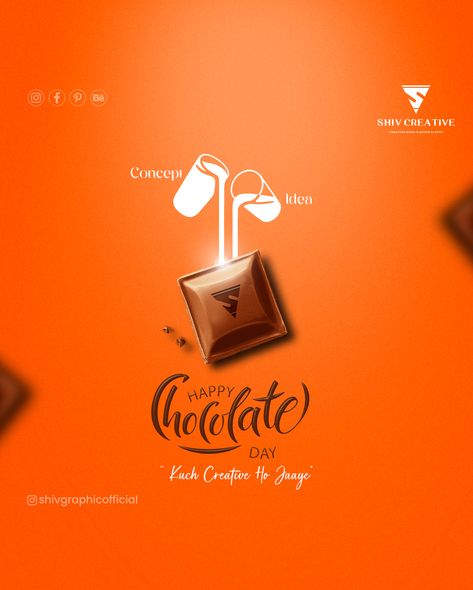 Happy Chocolate Day | Social Media Post | Shiv Creative# Chocolateday #chocolatedaypost | chocolatedayads
#socialmediaads #socialmediapost #brand #budget2023 #brandidentity #creativepost #socialmediapost #branding #brandingpost #socialmediabranding #shivcreative #shivgraphicdesigner Chocolate Social Media Post, World Chocolate Day Creative Ads, Chocolate Social Media Design, Chocolate Day Creative Ads, Bee Icon, Happy Chocolate Day, Digital Advertising Design, Chocolate Stores, Halloween Social