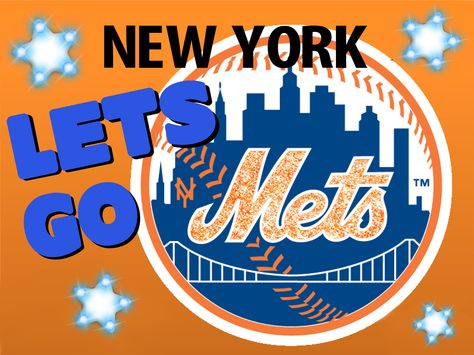 New York Mets! Ny Mets Logo, Sports Party Invitations, Mets Logo, Lets Go Mets, David Wright, Diy Project Ideas, Sport Outfits Gym, Mets Baseball, Poster Idea