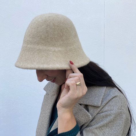 Wool Bucket Hat Outfit, Hats For Fall, Brown Bucket Hat, Wool Bucket Hat, Bucket Hat Outfit, Winter Bucket Hat, Cloche Hats, Woolen Hat, Clothing Aesthetic