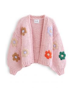 Stitch Flowers, Fashion Buyer, Chunky Cardigan, Indie Design, Party Fashion, Chunky Knit, Elegant Style, Unique Fashion, Cardigan Sweater