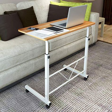 Laptop Table Ideas, Laptop Table Design, Bedside Table Height, Adjustable Laptop Table, Simple Dining Table, Eating Table, Tv Tray, New Classic Furniture, Sectional Chaise