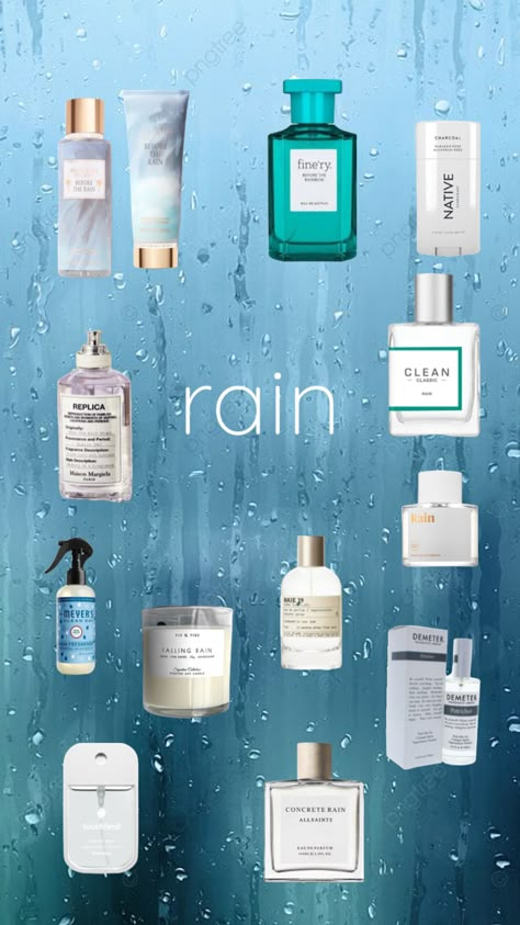 #smelllike #rain #petrichor Clean Rain Perfume, Rain Scented Perfume, Perfume To Smell Like Rain, Rain Smell Perfume, How To Smell Like The Rain, How To Smell Like Rain, Petrichor Perfume, Clean Perfume Scents, Rain Smell