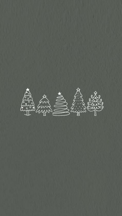 Christmas tree wallpaper: minimalistic illustration