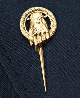 Hand of the King replica pin Hand Of The King Pin, Wedding Present Ideas, Game Of Thrones Gifts, Game Of Thrones Artwork, Hand Of The King, Woman Cosplay, Wonder Woman Cosplay, King Pin, Jaime Lannister