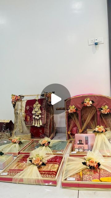 Bridal Packing, Trousseau Packing, Doli, Lehnga Packing, Saree Packing, Wedding Trays Tray Packing Ideas, Saree Decoration Ideas, Saree Gift Packing Ideas, Bridal Packing Ideas, Tray Decoration Wedding, Saree Packing Ideas, Saree Packing Ideas Wedding, Saree Packing, Wedding Trays