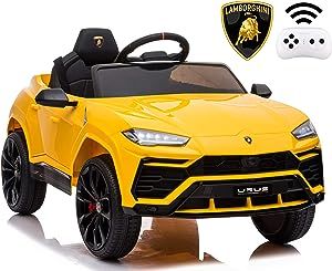 Rock Wheels Licensed Lamborghini Urus Ride On Truck Car Toy, 12V Battery Powered Electric 4 Wheels Kids Toys w/Parent Remote Control, Foot Pedal, Music, Aux, LED Headlights, 2 Speeds (Yellow)+1 Magic Car, Kids Ride On Toys, Lamborghini Urus, Kids Adventure, Ride On Toys, Kids Ride On, Car Ride, Car Battery, Ride On