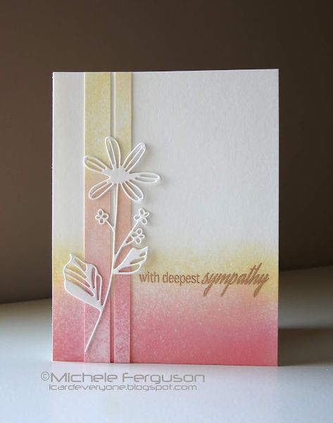 Cas Cards Simple, Cas Sympathy Cards, Cas Cards Ideas, Clean And Simple Cards Ideas, Sympathy Cards Handmade Simple, Elegant Birthday Cards, Card Craft Ideas, Clean And Simple Cards, Sympathy Cards Handmade