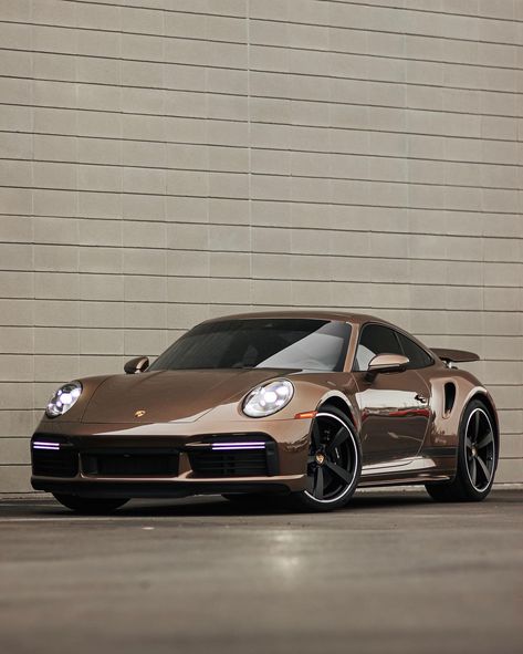 Porsche Of The Day: PTS Copper Brown Metallic Porsche 992 Turbo S Porsche 992 Turbo S, 992 Turbo S, 2025 Board, Porsche 992, New Luxury Cars, Cars Brand, Turbo S, Copper Brown, Car Mods