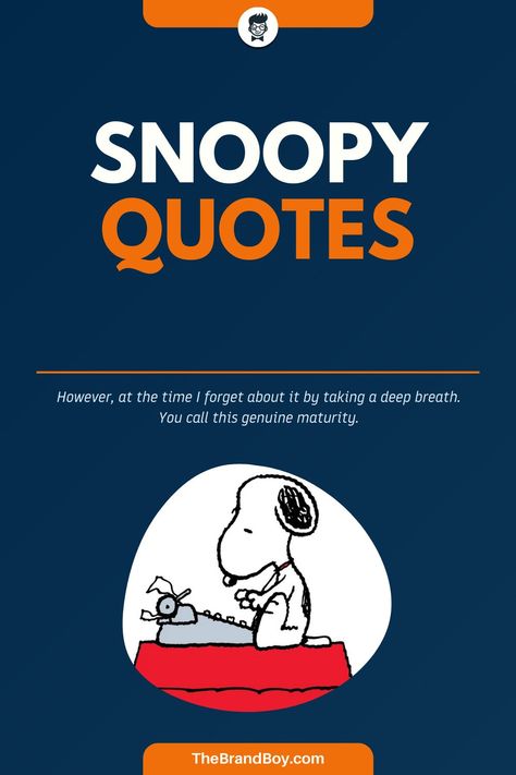 Snoopy is actually a fictional character, Charlie Brown’s pet beagle in the comic strip named Peanuts written by Charles M. Schulz. Ever since its debut in 1950 Snoopy has turned out to be amongst the most iconic and recognizable personalities in the comic strip. #SayingsAndQuotes #FamousSayings #bestQuotes #InspirationalSayings #SnoopySayings Peanuts Quotes Funny, Pet Quotes Inspirational, Snoopy Quotes Inspiration, Snoopy Quotes Funny, Charles Schulz Quotes, Peanuts Snoopy Quotes, Happy Snoopy, Peanuts Quotes, Charlie Brown Quotes